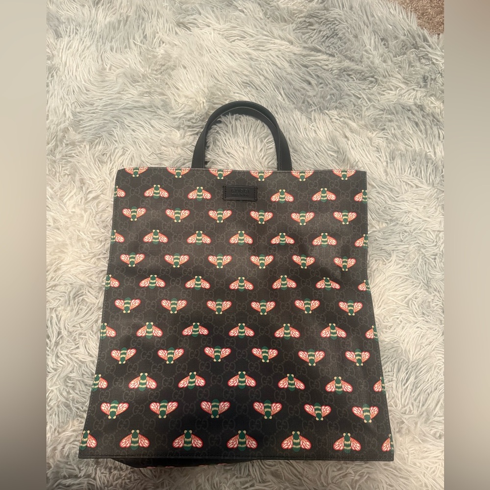 Gucci Convertible Soft Open Tote Printed GG Coated Canvas Tall
